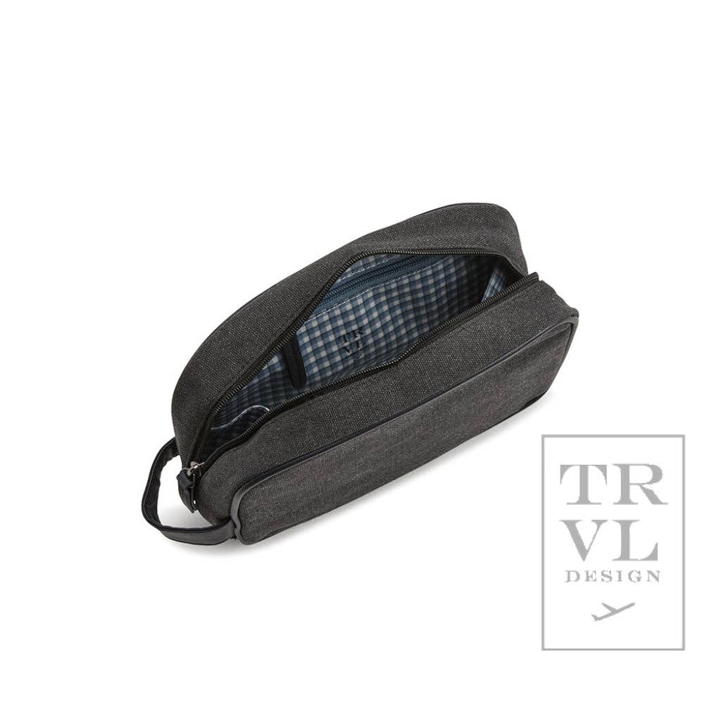 TRVL Design - Men's Kit Case - Toiletry Bag Coated Canvas Indigo