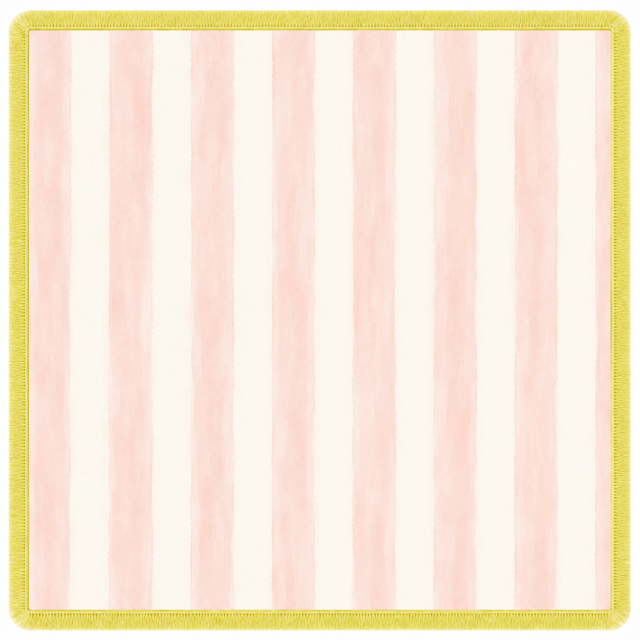 Tala Mahj - Luxury Mahjong Mat - Shell Pink Cabana Stripe  