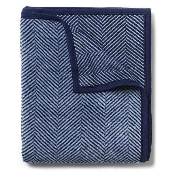 ChappyWrap - Harborview Herringbone Navy Blanket: Midi