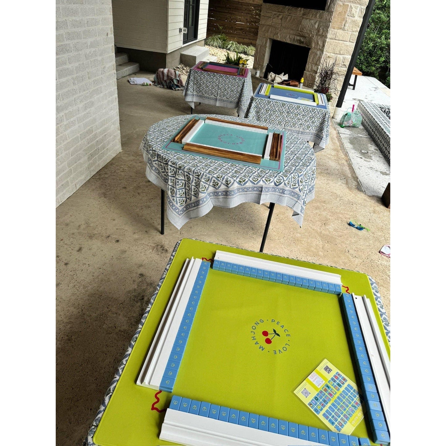 Peace Love Mahjong - Mod Tiles - French Blue: French Blue