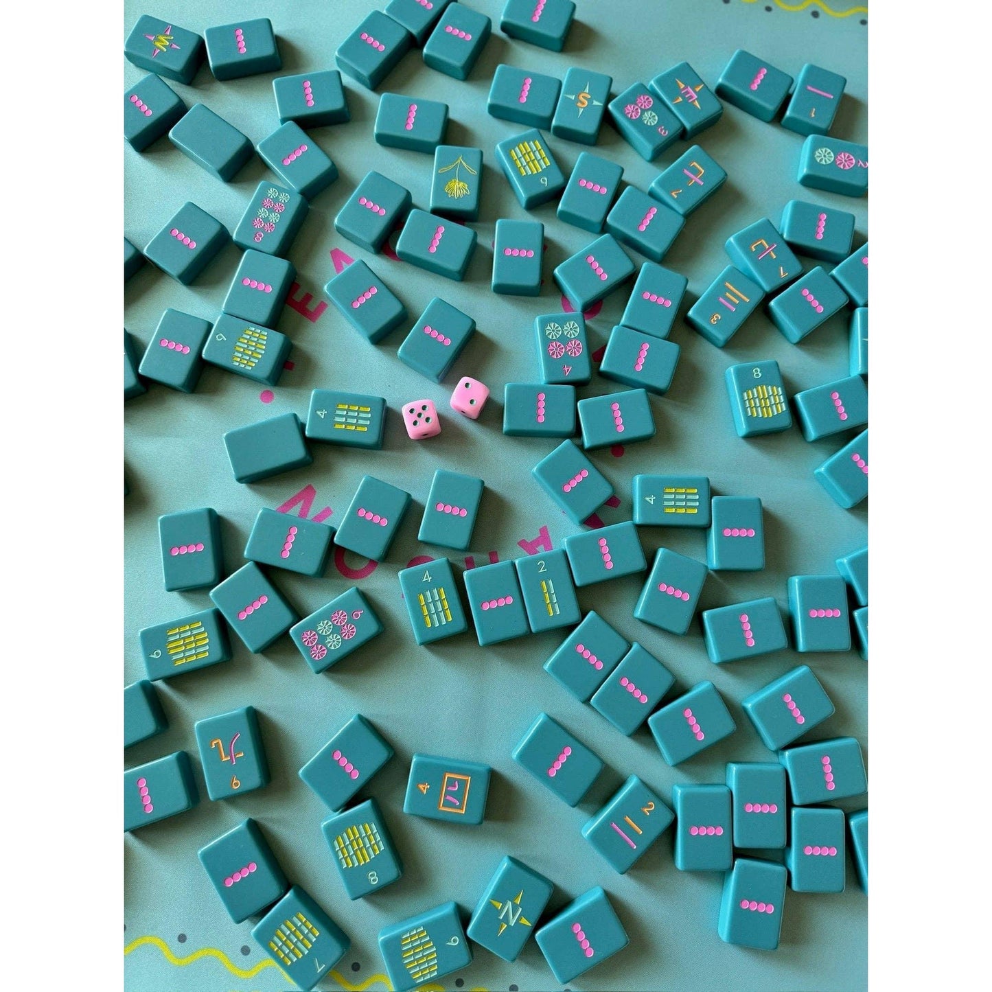 Peace Love Mahjong - OG Mahj Tiles - Totally Teal: Totally Teal