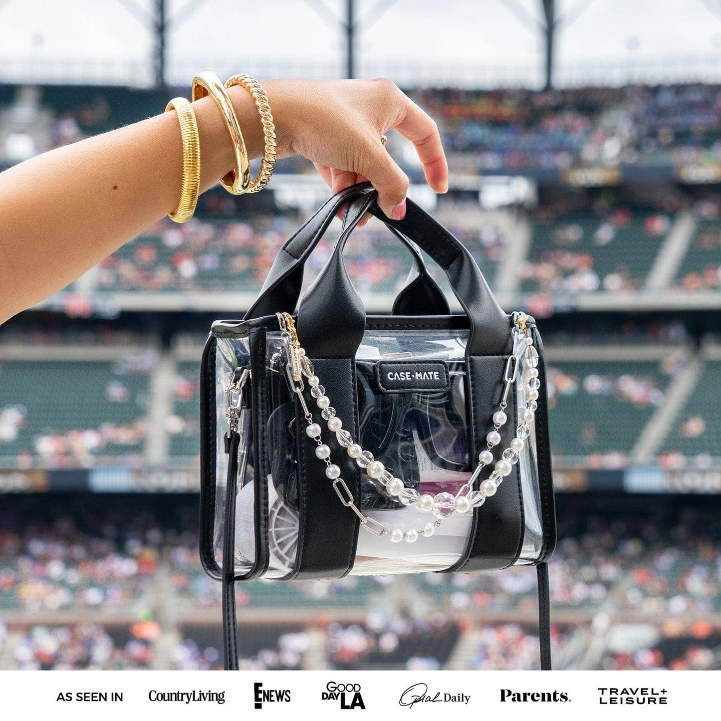 Clear Stadium Bag: Midnight Black - Case-Mate