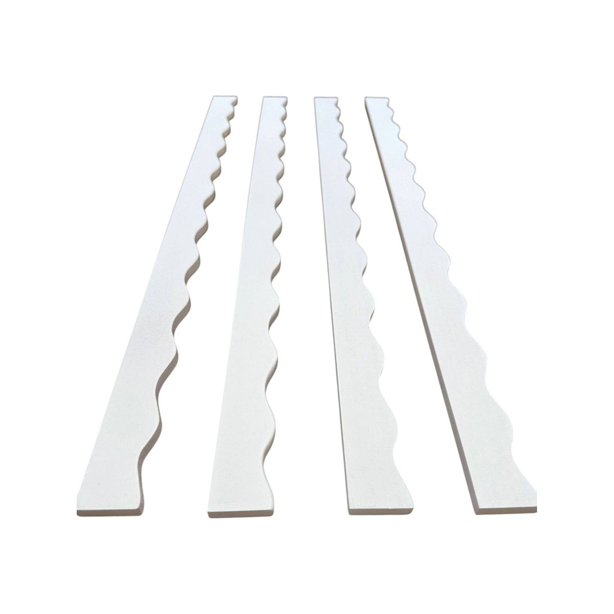 Peace Love Mahjong - Wavy Mahjong Rack Pusher Set - White
