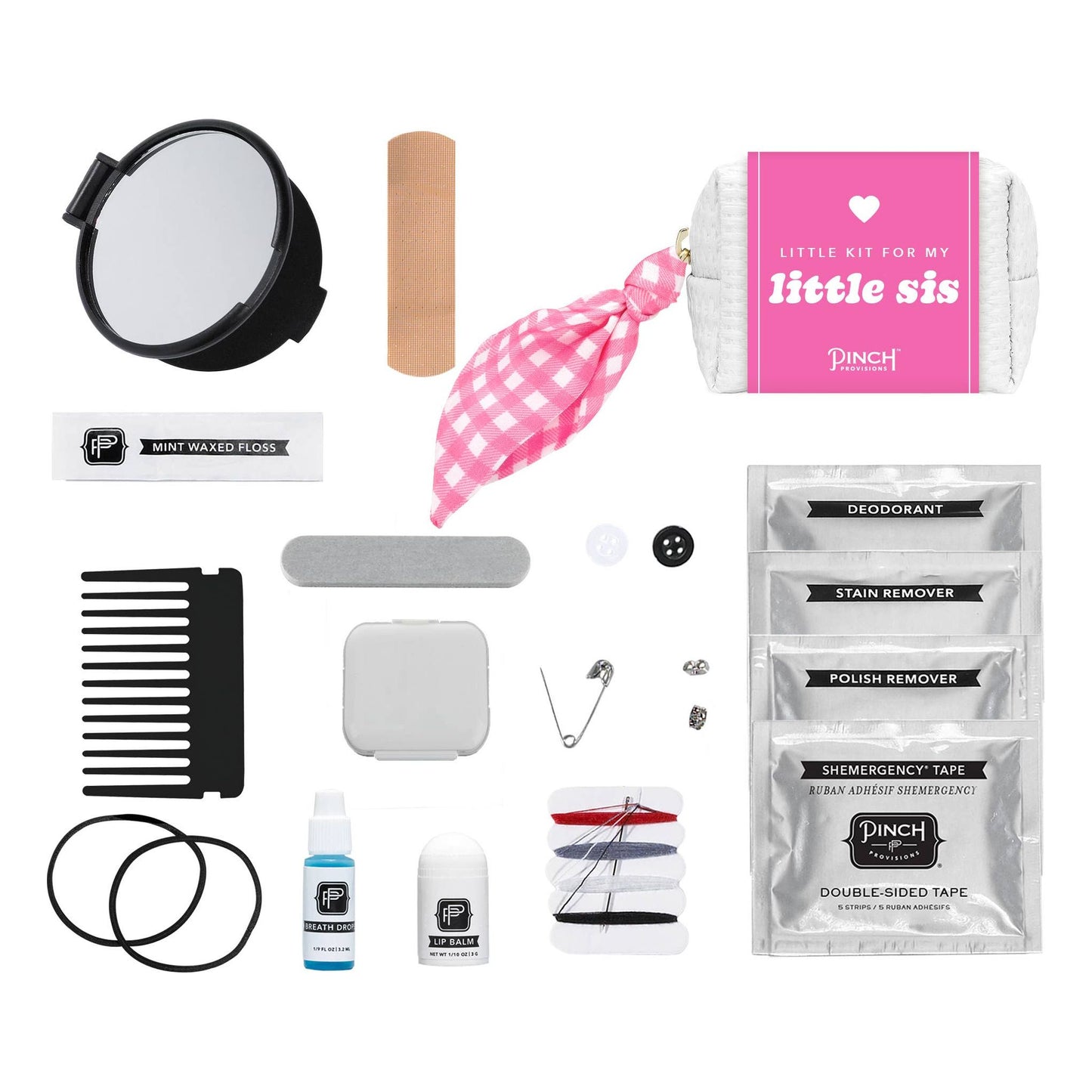 Sorority Little Sis Minimergency Kit: Purple Gingham