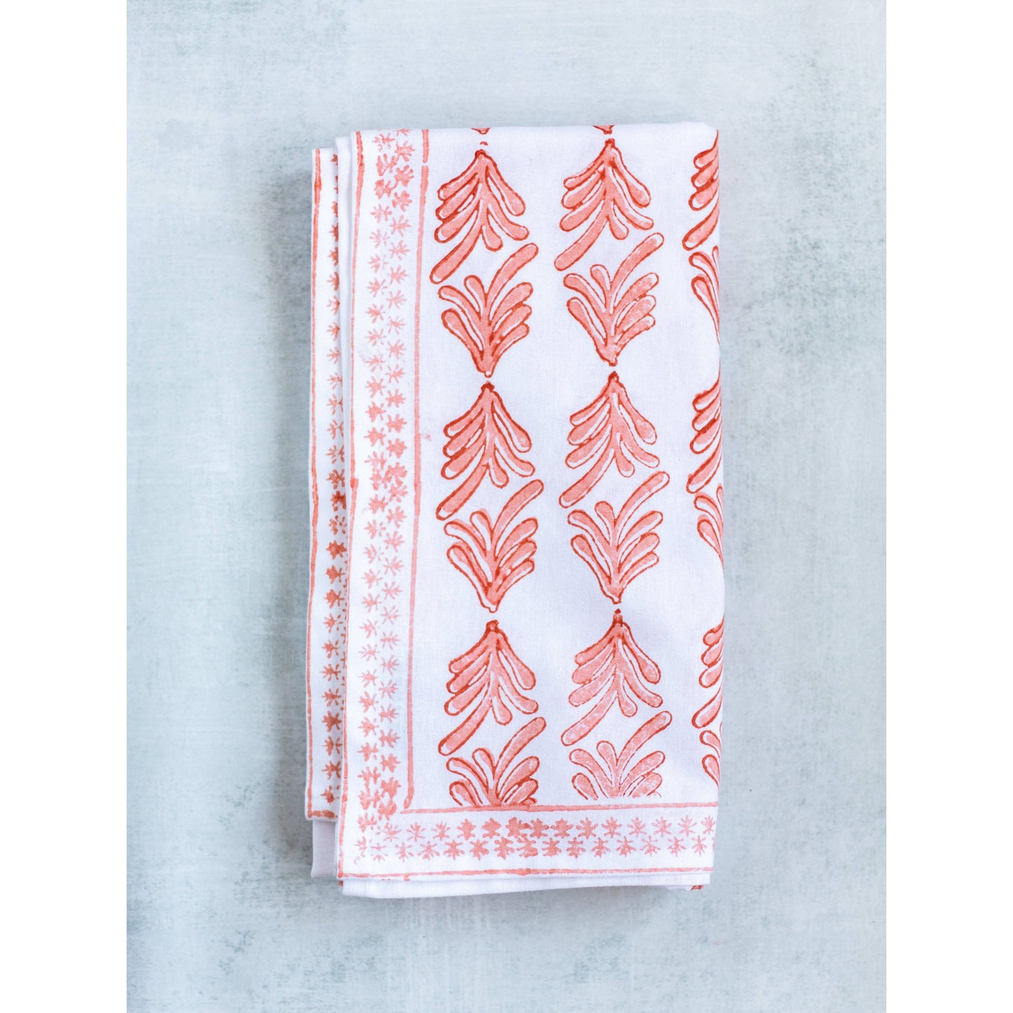 Mended - Table Throw - Palmetto, Orange & Melon