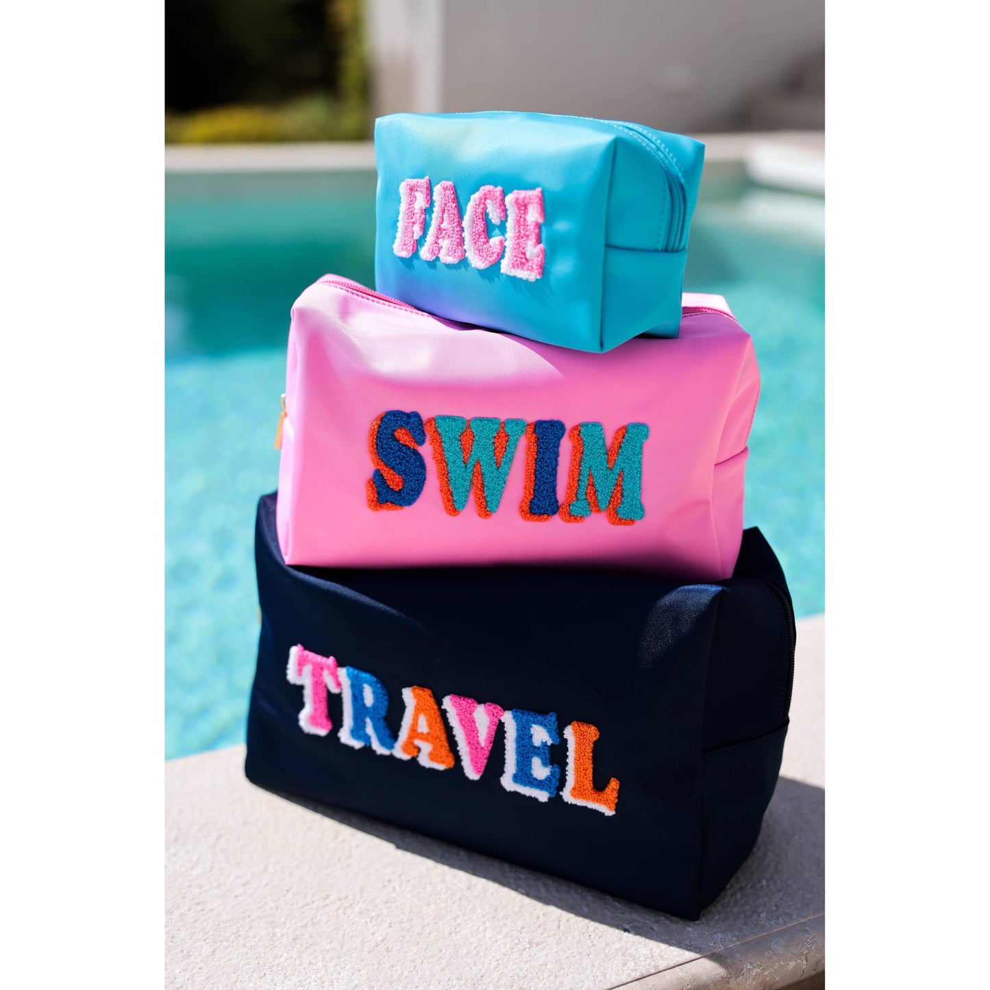 Shiraleah - "FACE" SMALL ZIP POUCH