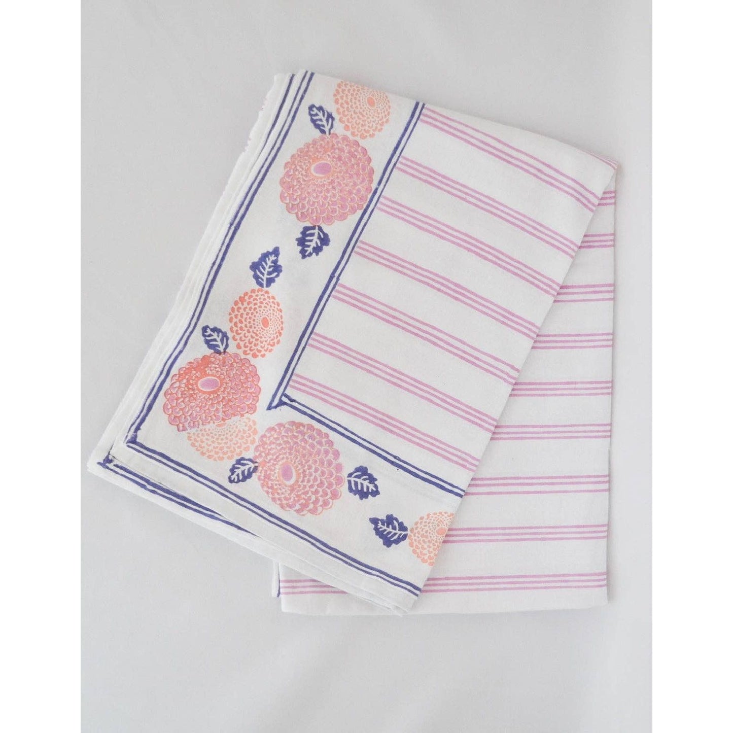 Mended - Table Throw - Marigold - Lilac, Periwinkle & Melon