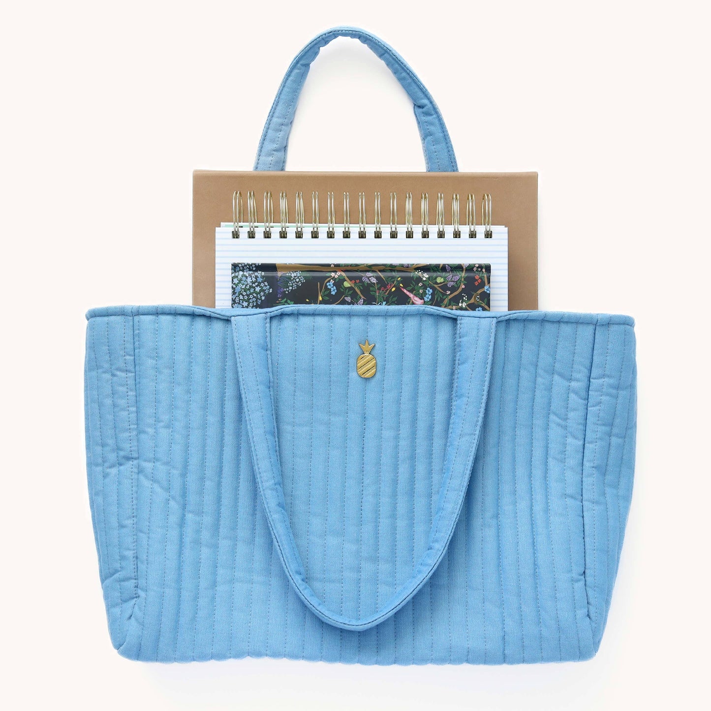 Simplified by Emily Ley - Quilted Tote Bag - French Blue