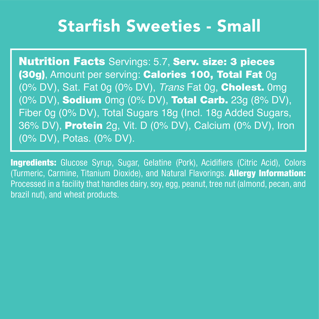 Starfish Gummy Sweeties