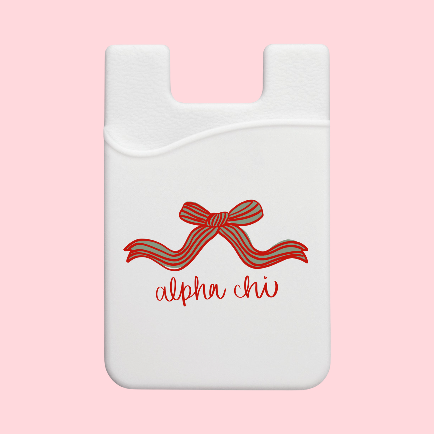 Alpha Chi Omega Coquette Bow Sorority Phone Wallet