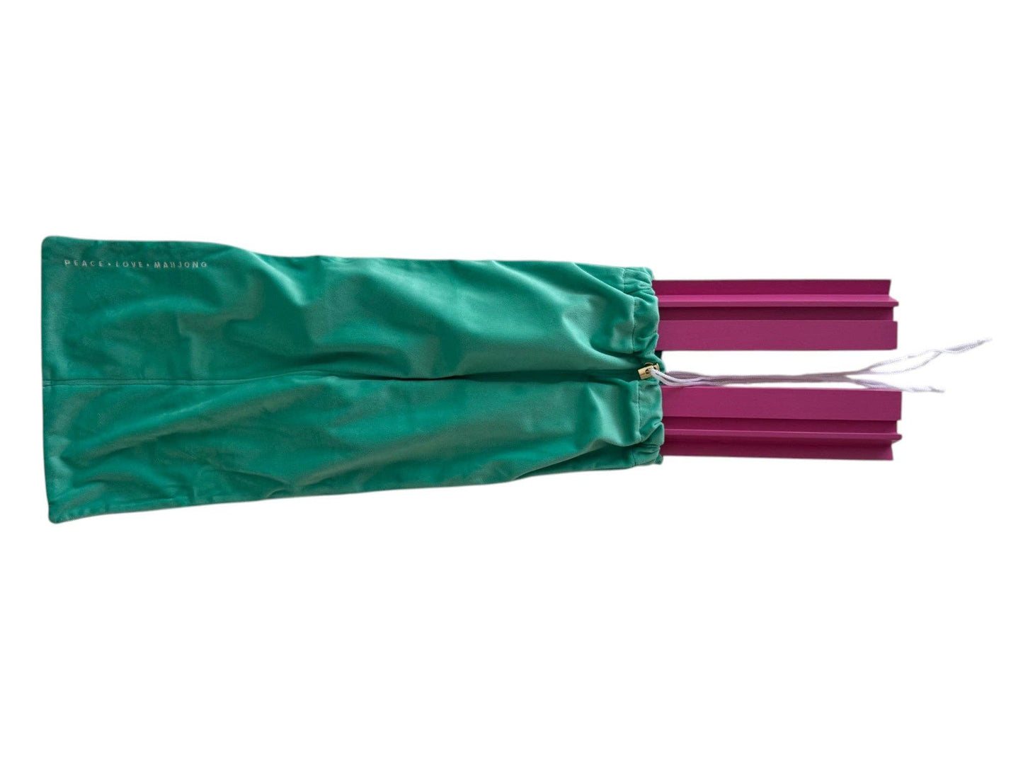 Peace Love Mahjong - Rack Bag: Aqua