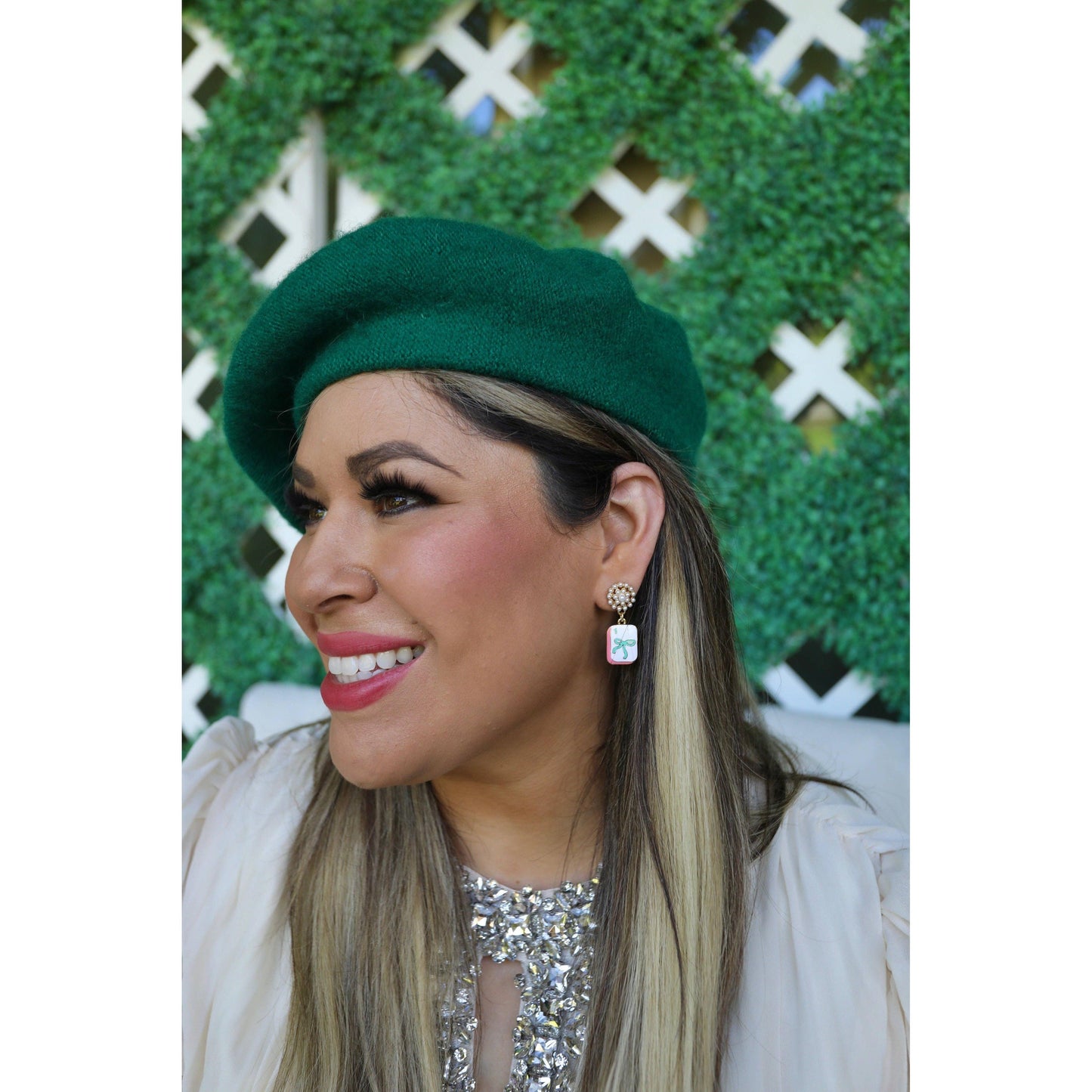 Stylin Brunette - Troop Mahjong Tile Bracelet & Drop Earrings Bundle