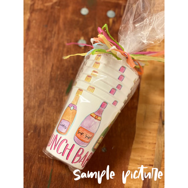 Happy By Rachel, LLC - Brunch Babes Reusable Party Cups (set of 6)