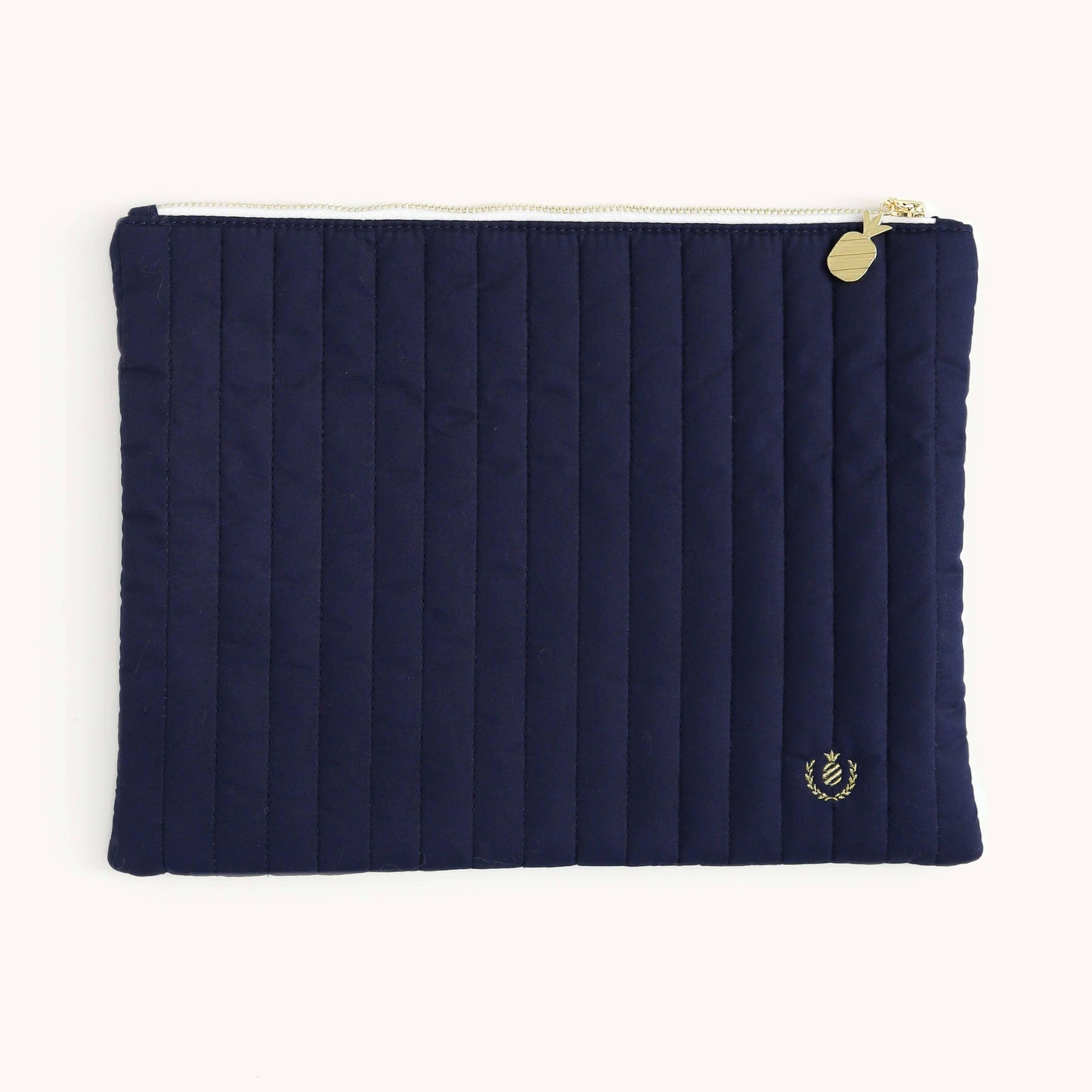 Pouch, Quilted Navy