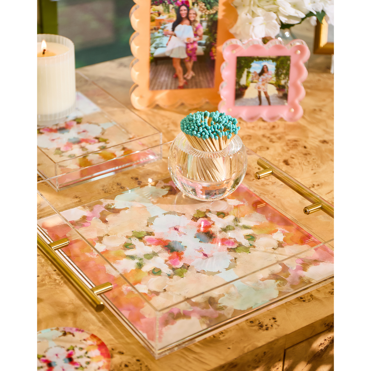 Amber Fresco Large Tray