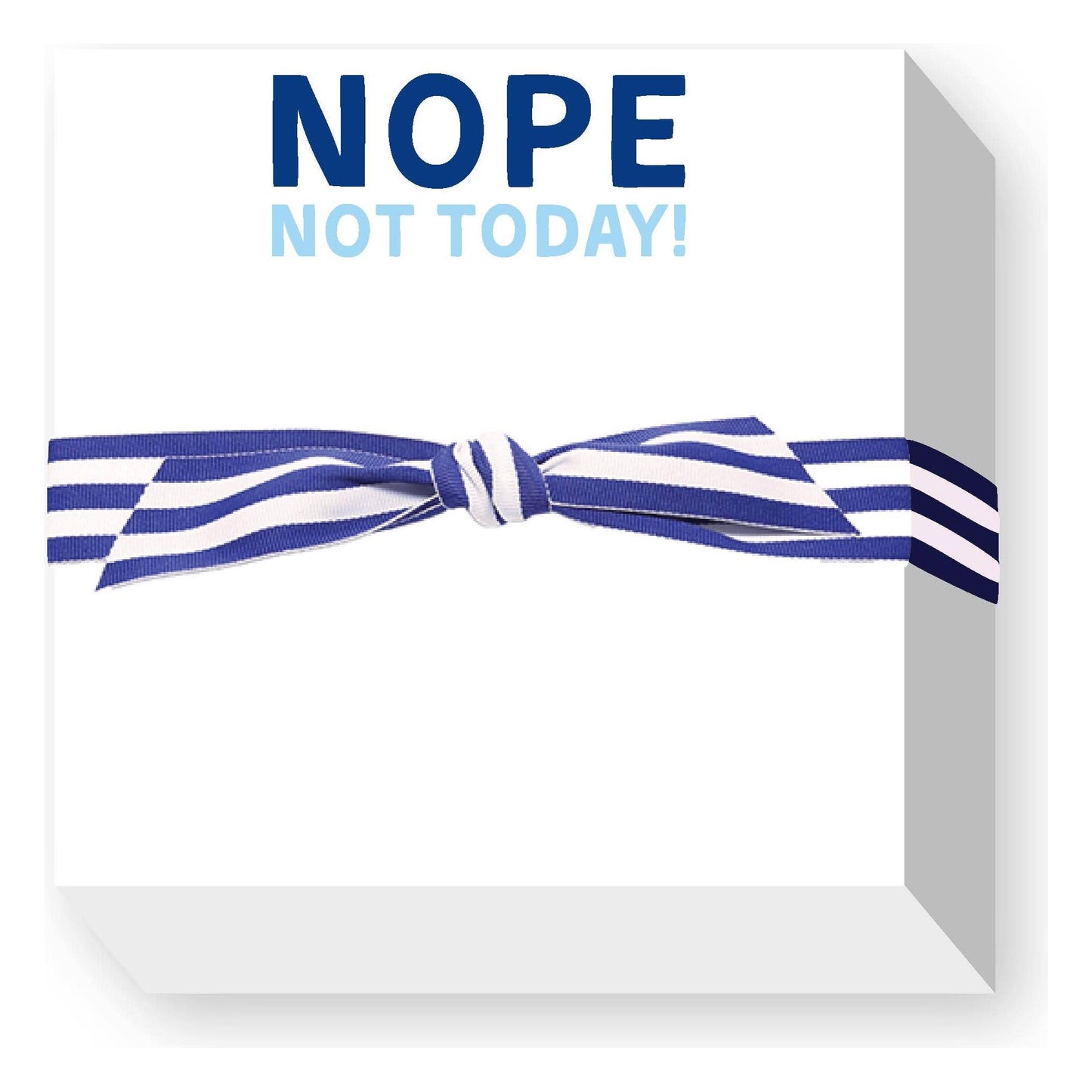 NOPE NOT TODAY CHUBBIE NOTEPAD