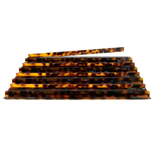 My Fair Mahjong - MAHJONG RACKS | Premium Acrylic | 4 Racks + 4 Pushers: Tortoiseshell