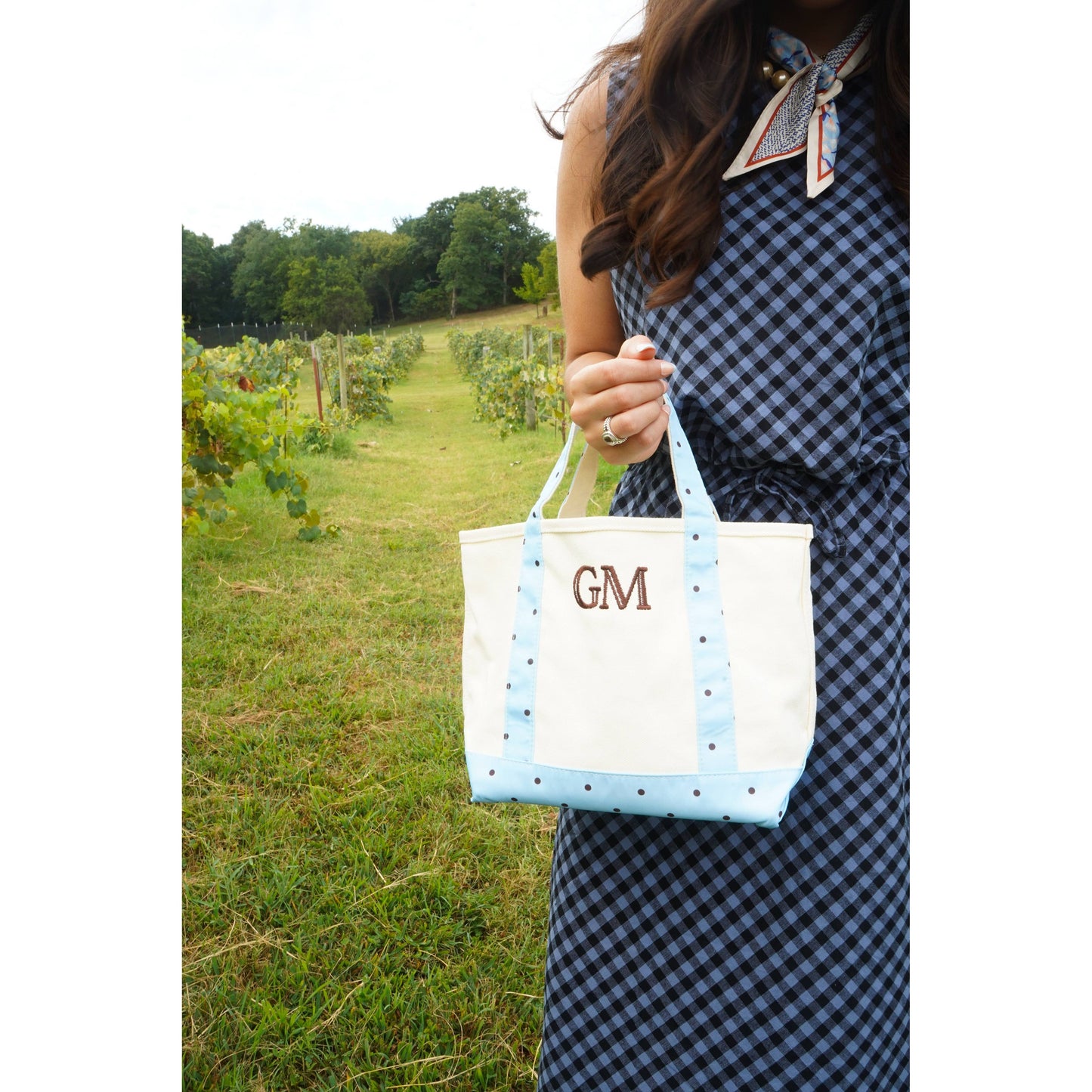Mini Canvas Tote - Fall Collection: Chocolate Stripes - KENZKUSTOMZ