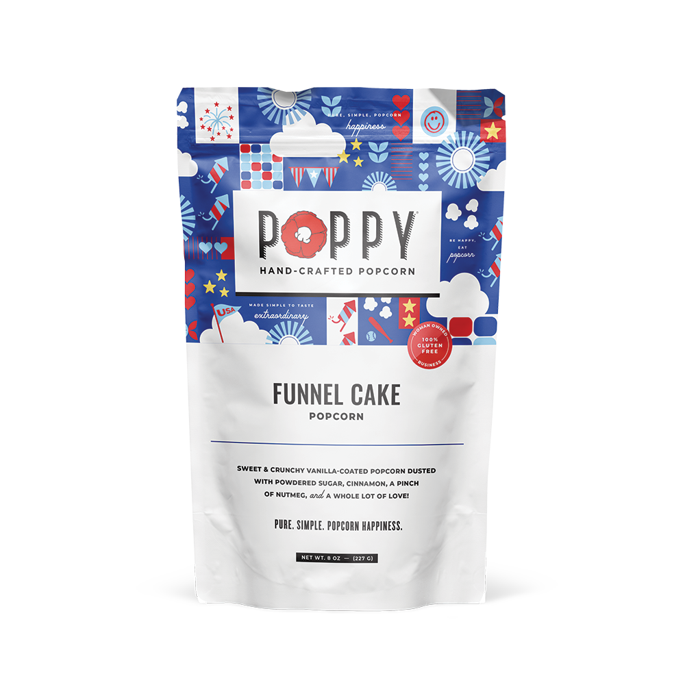 Poppy Hand-Crafted Popcorn - Funnel Cake Popcorn