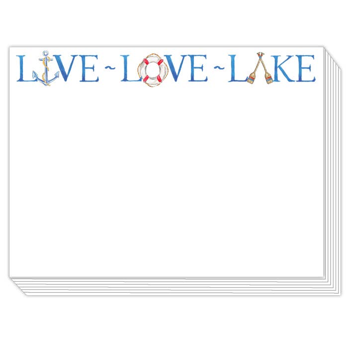 RosanneBeck Collections - Live Love Lake Anchor Life Preserver Oars Slab Pad