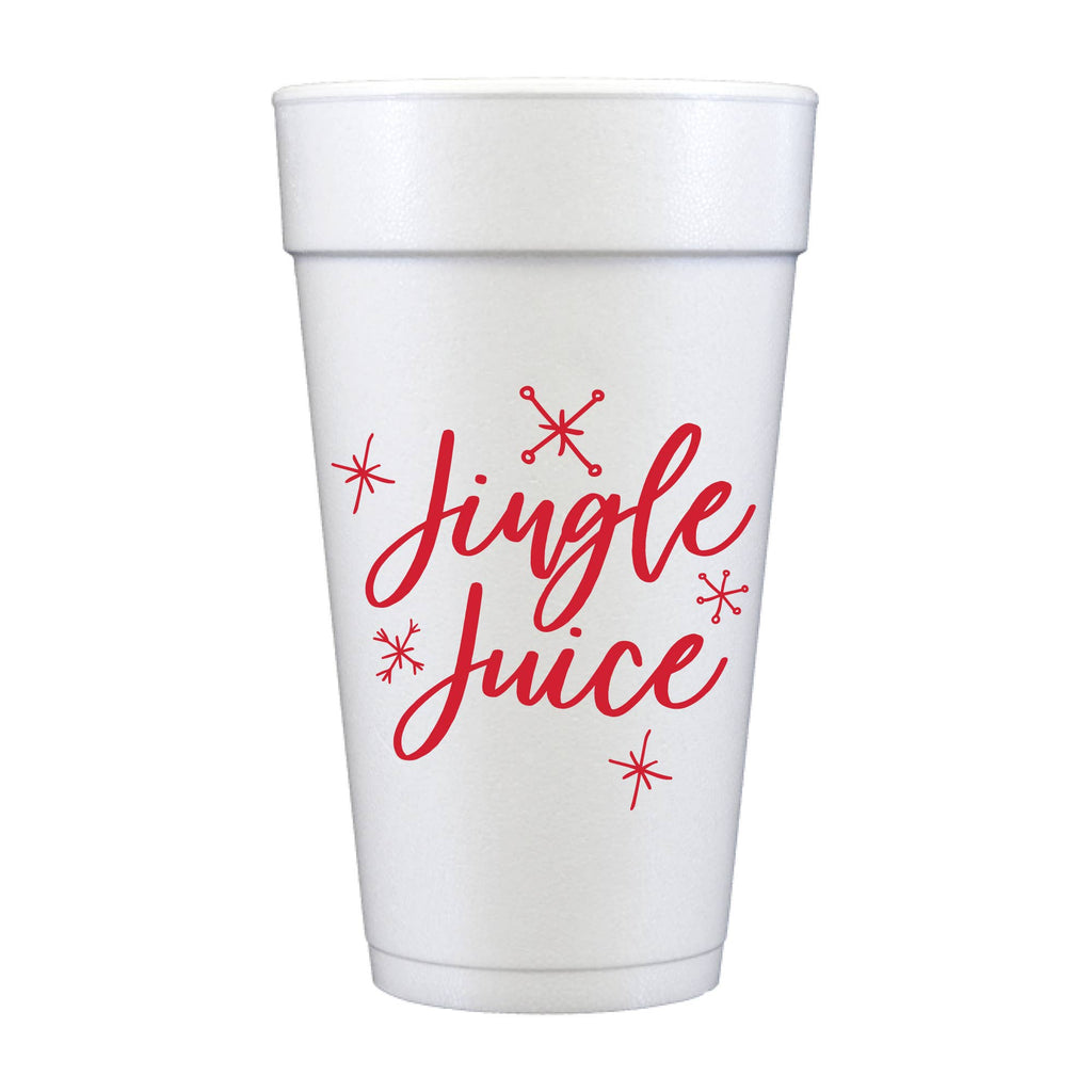 Jingle Juice Christmas Foam Cups- Christmas