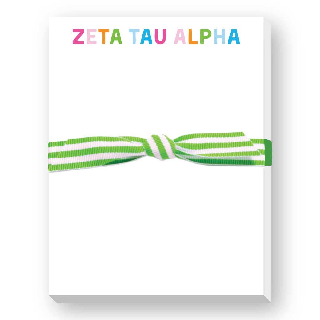 Donovan Designs - SORORITY GREEK RAINBOW MINI NOTEPAD: DELTA GAMMA