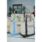 Mini Canvas Tote - Fall Collection: Chocolate Stripes - KENZKUSTOMZ