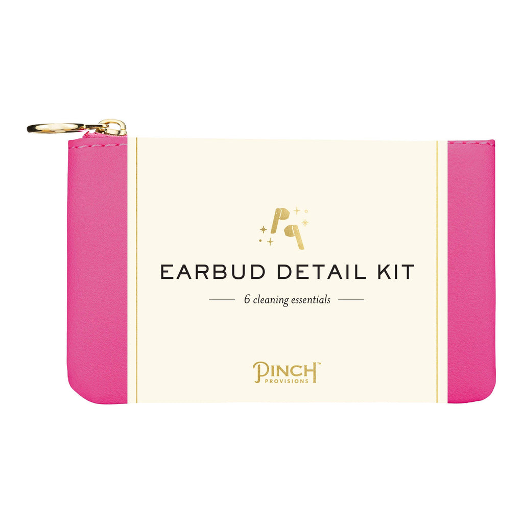 Earbud Detail Kit | Vegan Leather, Unique Tech Gifts: Blush Vegan Leather Pouch