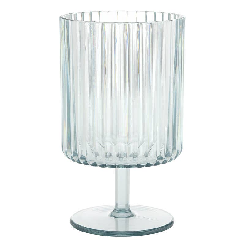 Stackable Acrylic Wine Goblet - Dock Tails - Set of 4: Glass: 5.75" H x 2.75" Dia, 15 oz