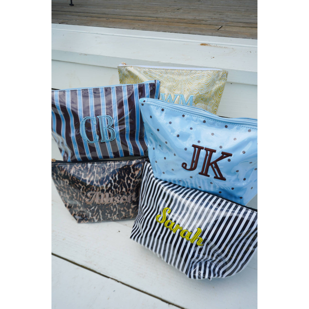Clear Coat Bag for Embrodiery - Fall Collection: Chocolate Stripes - KENZKUSTOMZ