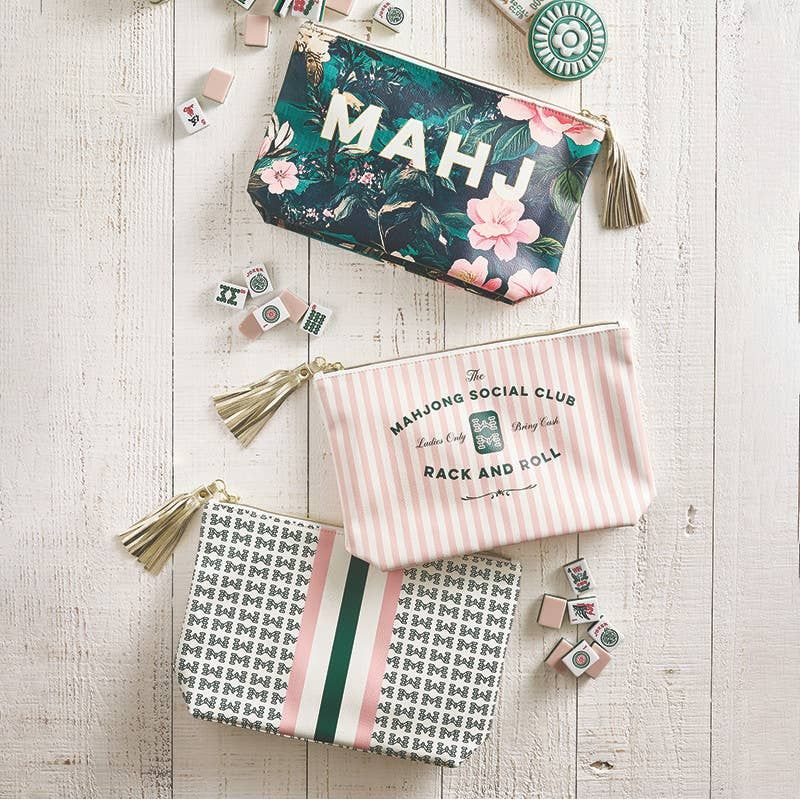 Santa Barbara Design Studio - Oil Cloth Pouch - Mahj Floral: