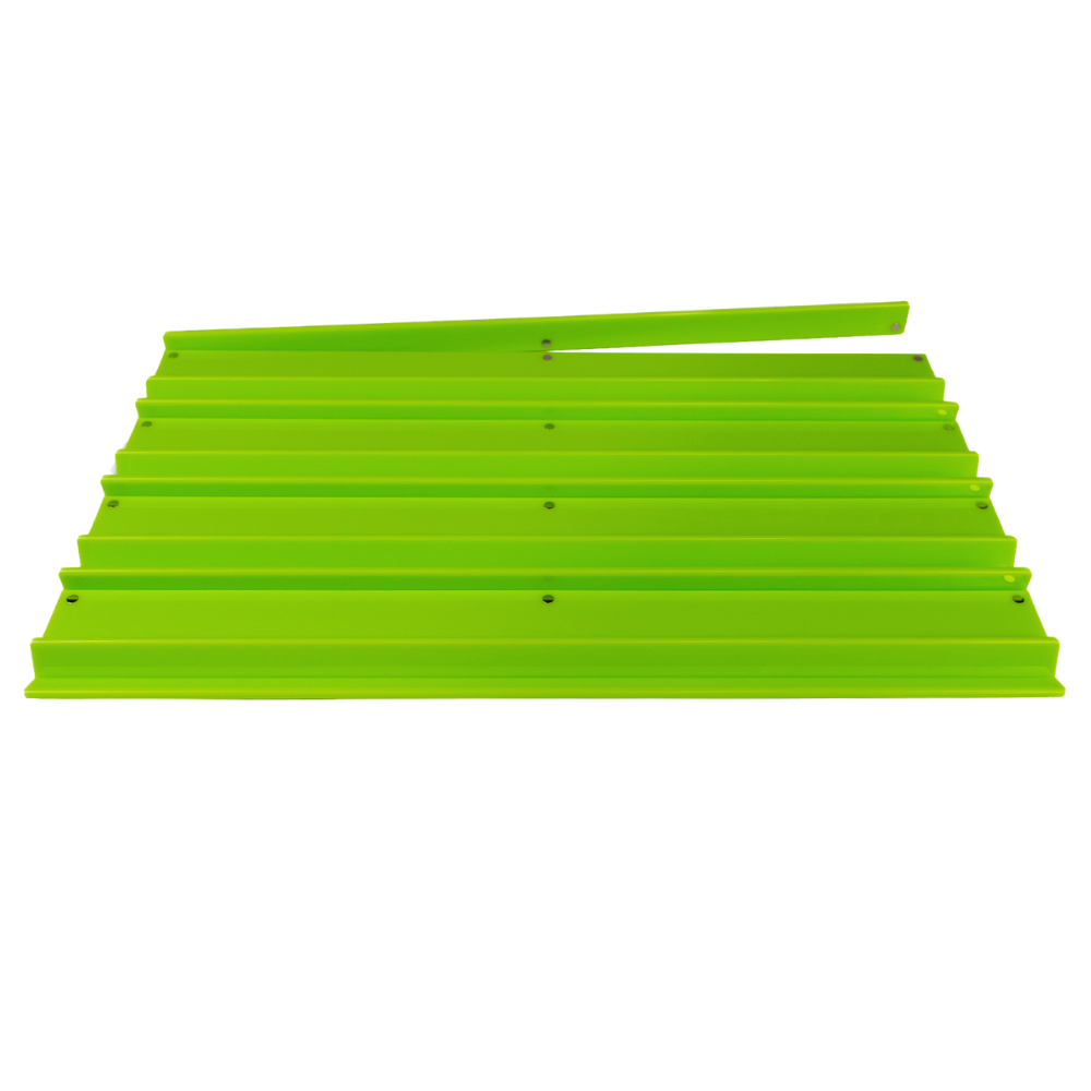 My Fair Mahjong - MAHJONG RACKS | Premium Acrylic | 4 Racks + 4 Pushers: Solid Citrus Green / Chartreuse