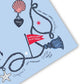 Anders Ruff Design Co. - Neoprene Coastal Charm Mahjong Mat – Beach Lake Nautical