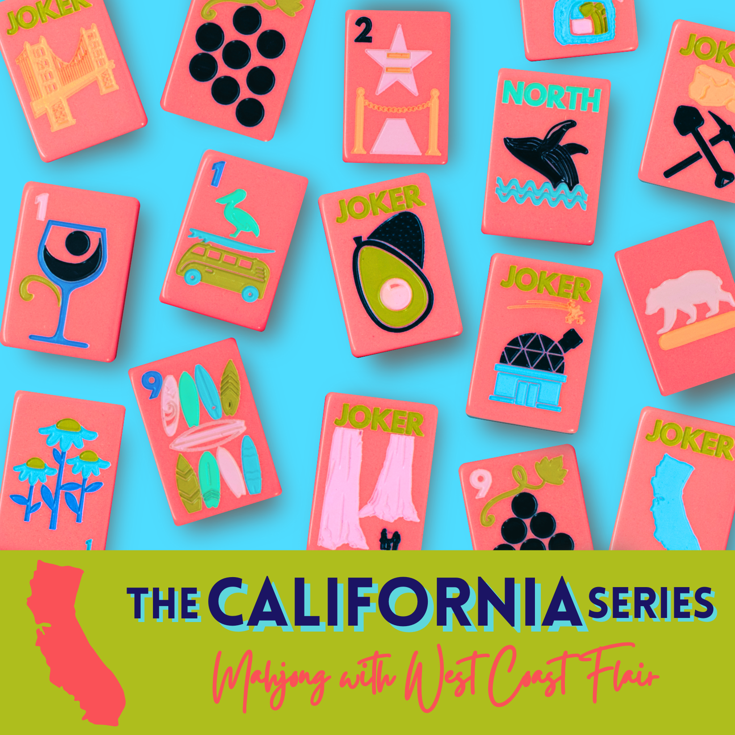 My Fair Mahjong - THE CALIFORNIA SERIES | Mahjong with West Coast Flair