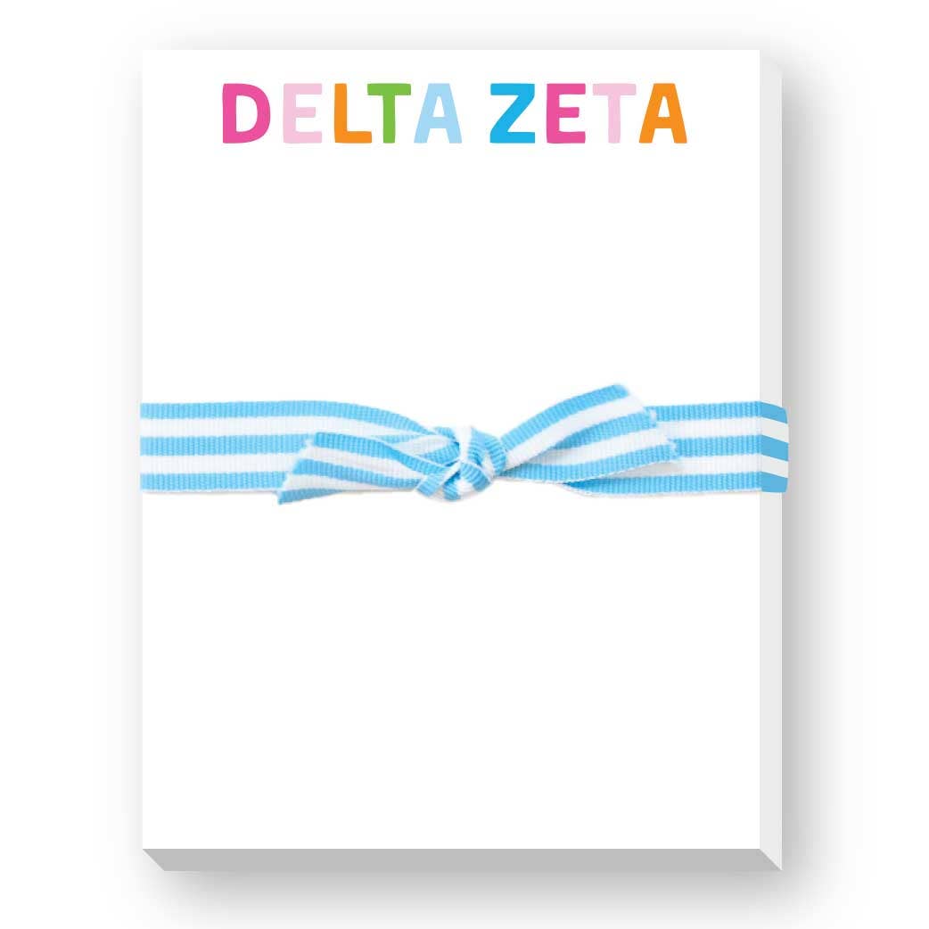 Donovan Designs - SORORITY GREEK RAINBOW MINI NOTEPAD: ALPHA CHI OMEGA