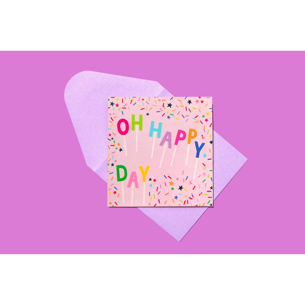 Gift Enclosure Card - "Oh Happy Day"