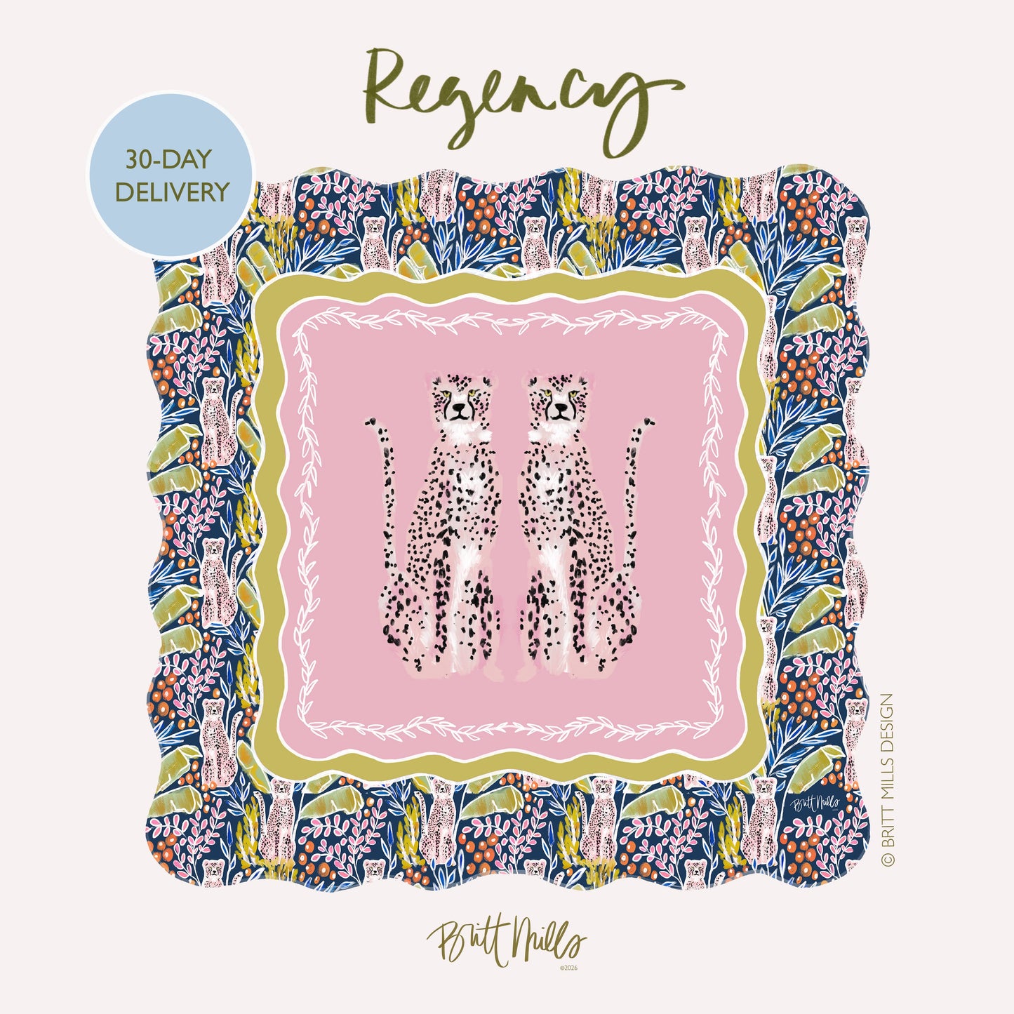 Britt Mills Design - Britt Mills Mahjong Mats (Non-Neoprene): Regency