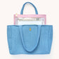 Simplified by Emily Ley - Quilted Tote Bag - French Blue
