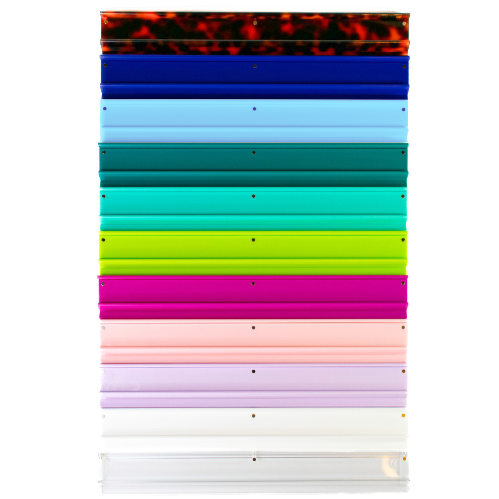 My Fair Mahjong - MAHJONG RACKS | Premium Acrylic | 4 Racks + 4 Pushers: Solid Teal