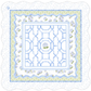 Anders Ruff Design Co. - Hamptons Hydrangea Mahjong Mat | The House of Hydrangea Coll: 31.5" Scalloped Edge
