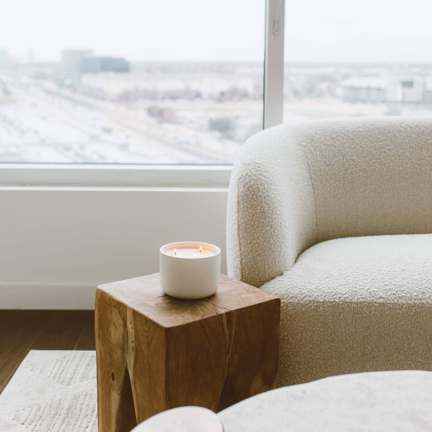 Calyan Wax Co. - Evergreen + Eucalyptus - 3 Wick Ceramic Soy Candle