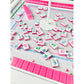 BAM!  Let's Mahjong MAHJONG TILES GRANDMILLENNIAL AND MATCHING MAT in PINK