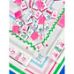 BAM!  Let's Mahjong MAHJONG TILES GRANDMILLENNIAL AND MATCHING MAT in PINK