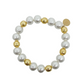 Olivia Cotton Pearl & Multi Gold Bracelet (10mm)