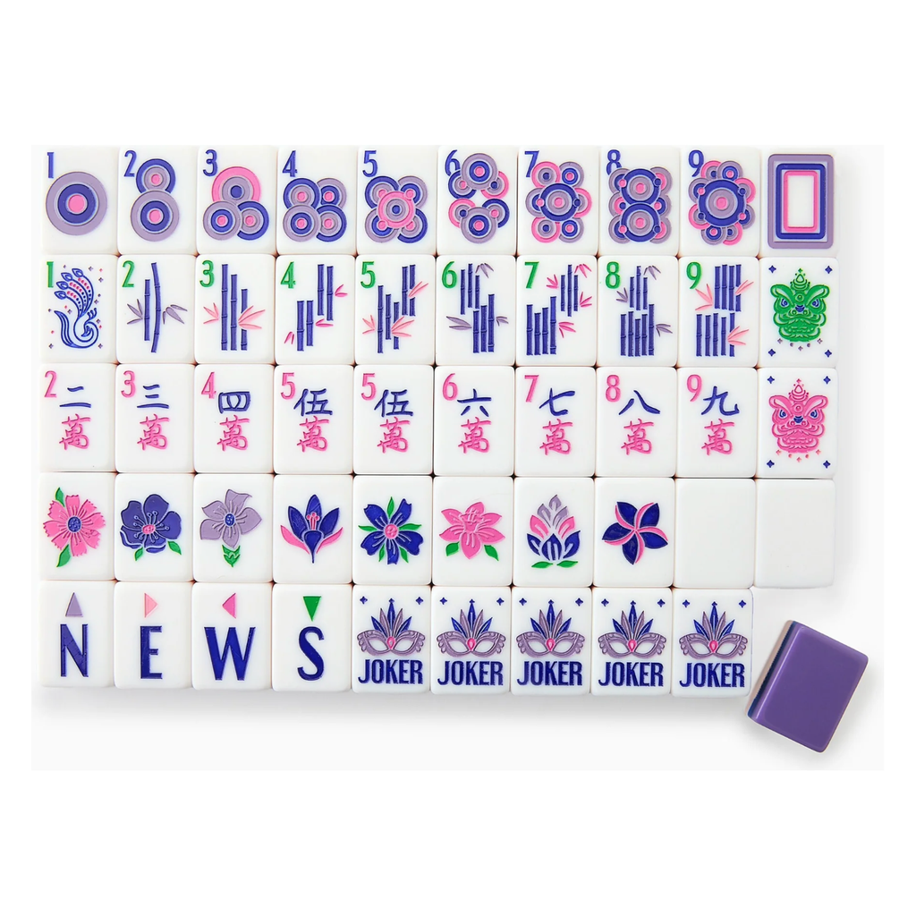 Lilac Soiree Mahjong Tiles