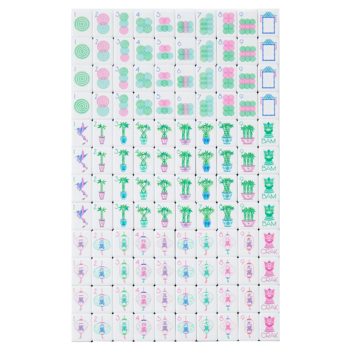 OMM Jasmine Mahjong Tiles