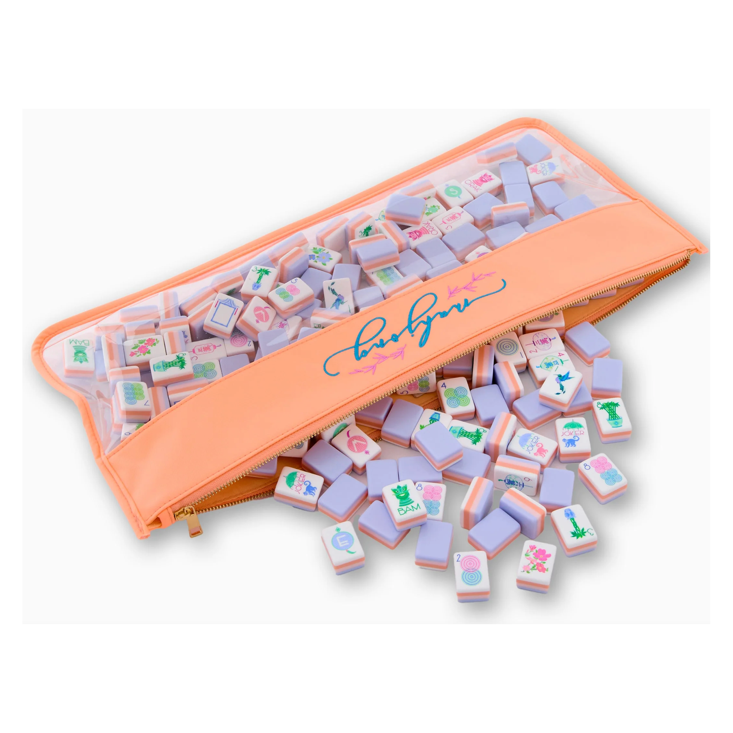 OMM Peach Script Mahjong Tile Bag