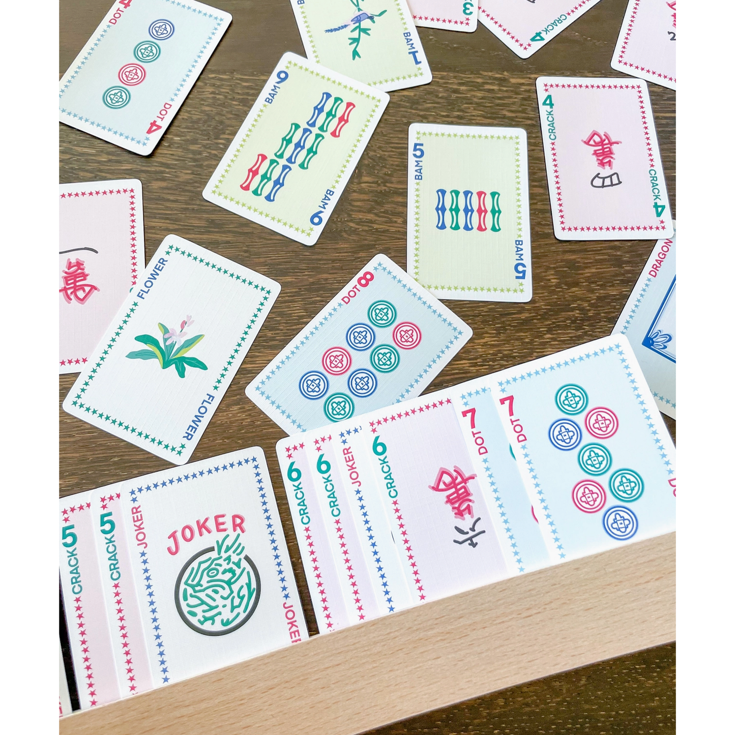 Play Away Cards - Wooden Card Racks - Set of 4 (Playing Cards sold separately)