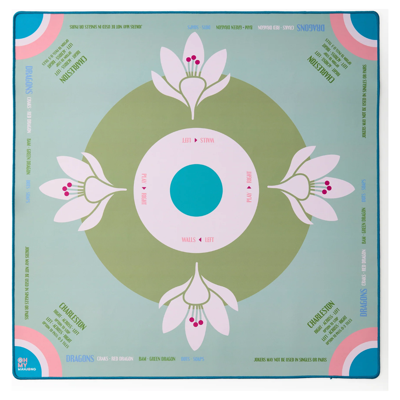 OMM Sage Lotus Mahjong Mat