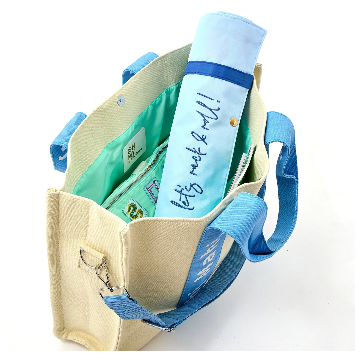 OMM Light Blue Mahj It All Bag